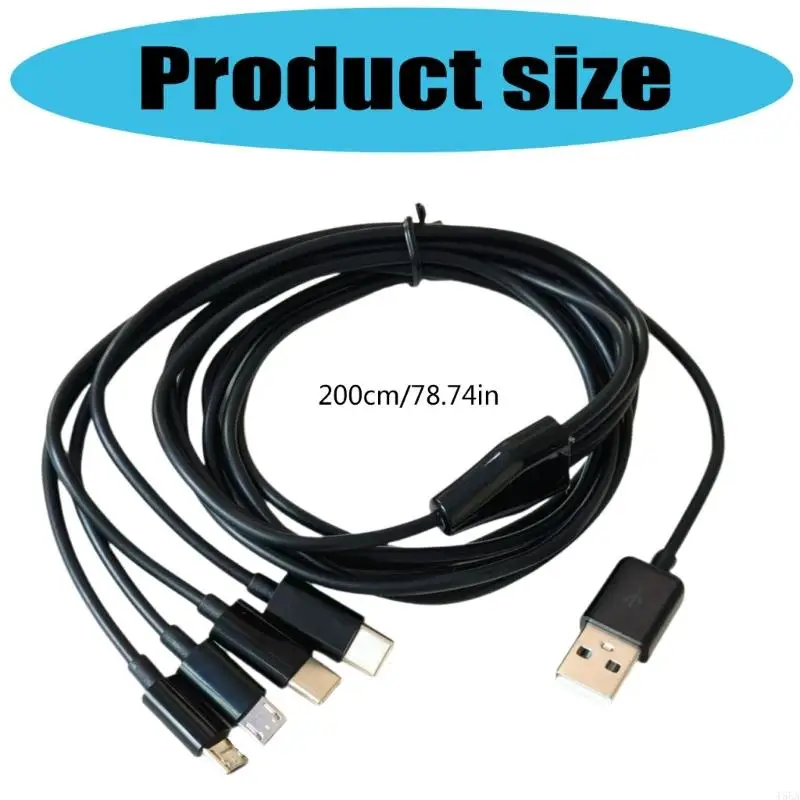 T5EA عالية السرعة كابل USB متعددة الهربات لنوع C و Micros أجهزة USB الشحن