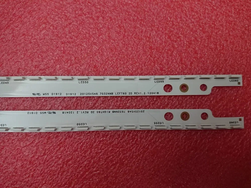 LED Backlight(2) 60LED 572mm For Samsung UE46ES5507K UN46ES6100g Un46es6100 UE46ES5500 SLED 2012SVS46 7032NNB RIGHT60 LEFT60 2D