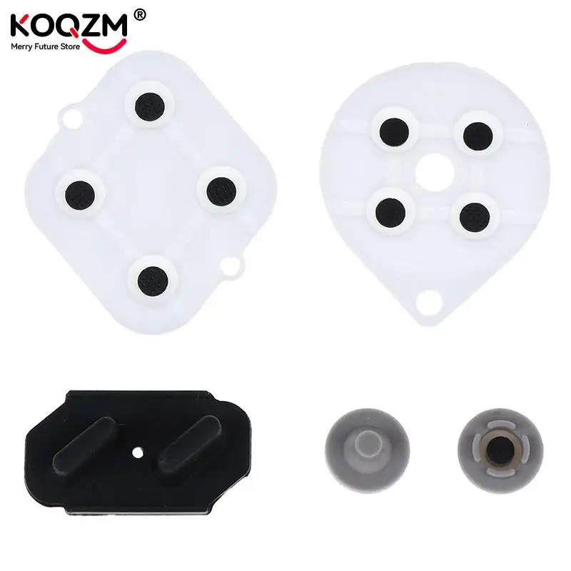 5pcs/set Controller Gamepad Conductive Rubber Pads Button Pad Keypads Replacement for SNES