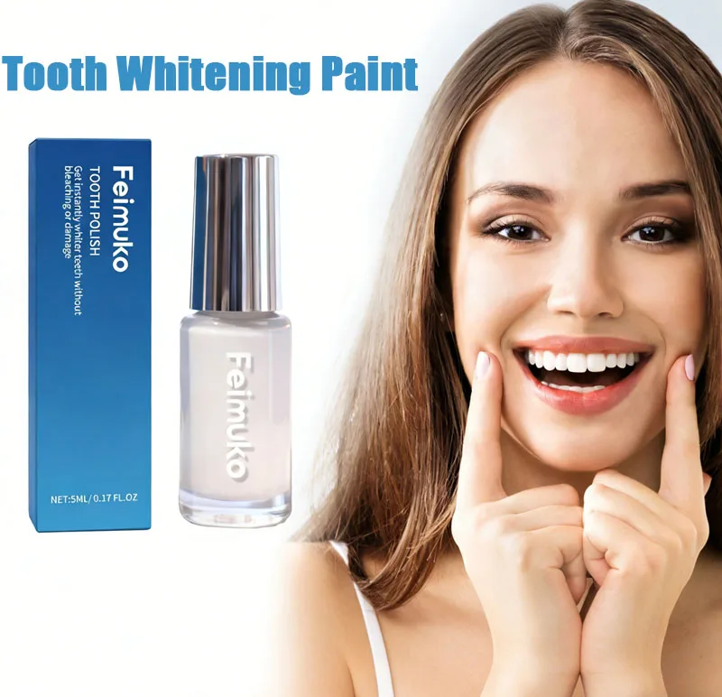 

5 мл отбеливающей краски для зубов, свежее дыхание, гигиена полости рта, осветление, удаление пигментации и пятен, отбеливание зубов, полировка зубов