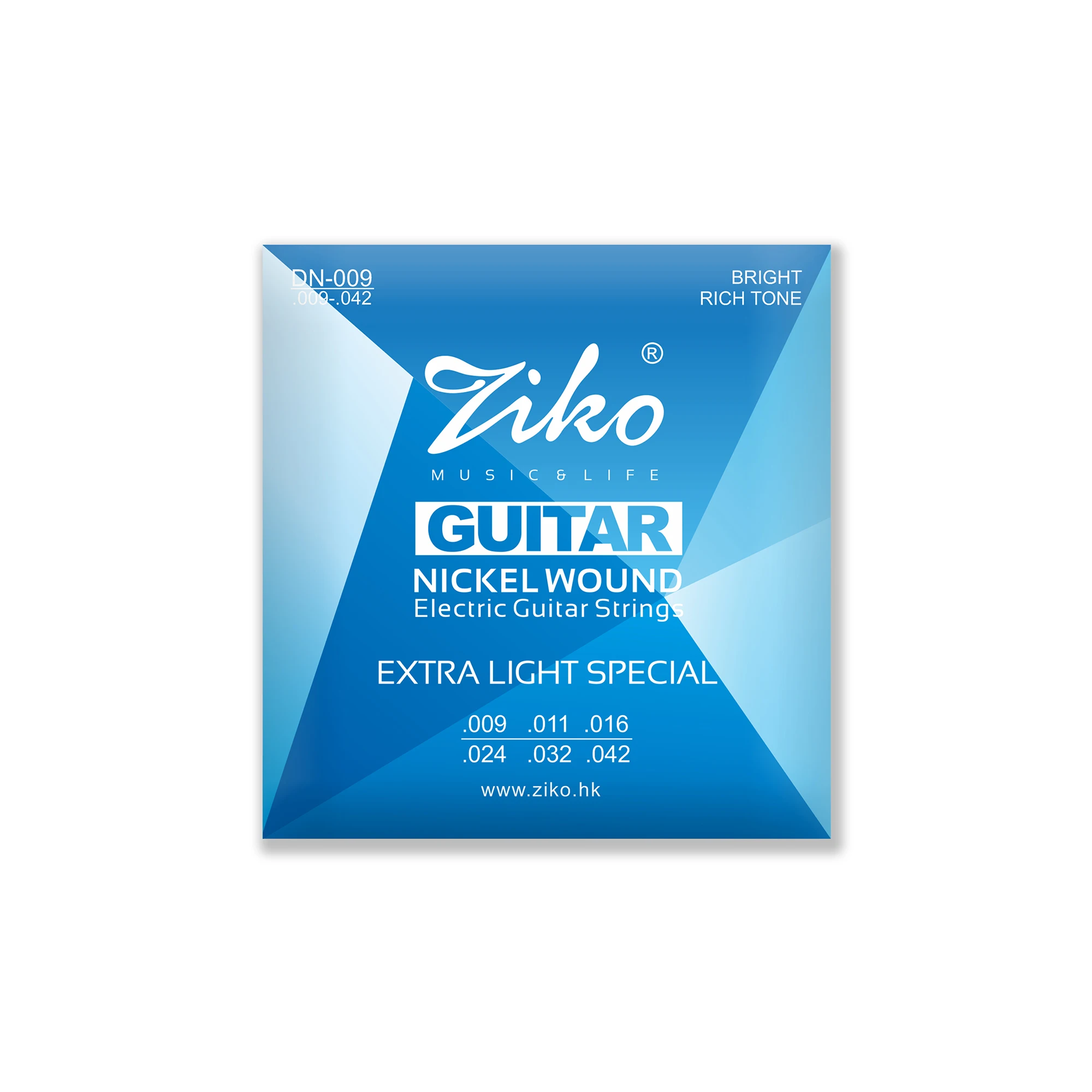 ZIKO Elektrische Gitaar Snaren Koolstofstaal Zeshoekige Legering Nikkel Kern Kronkelende Gitaar Snaren Onderdelen Accessoires DN009 010