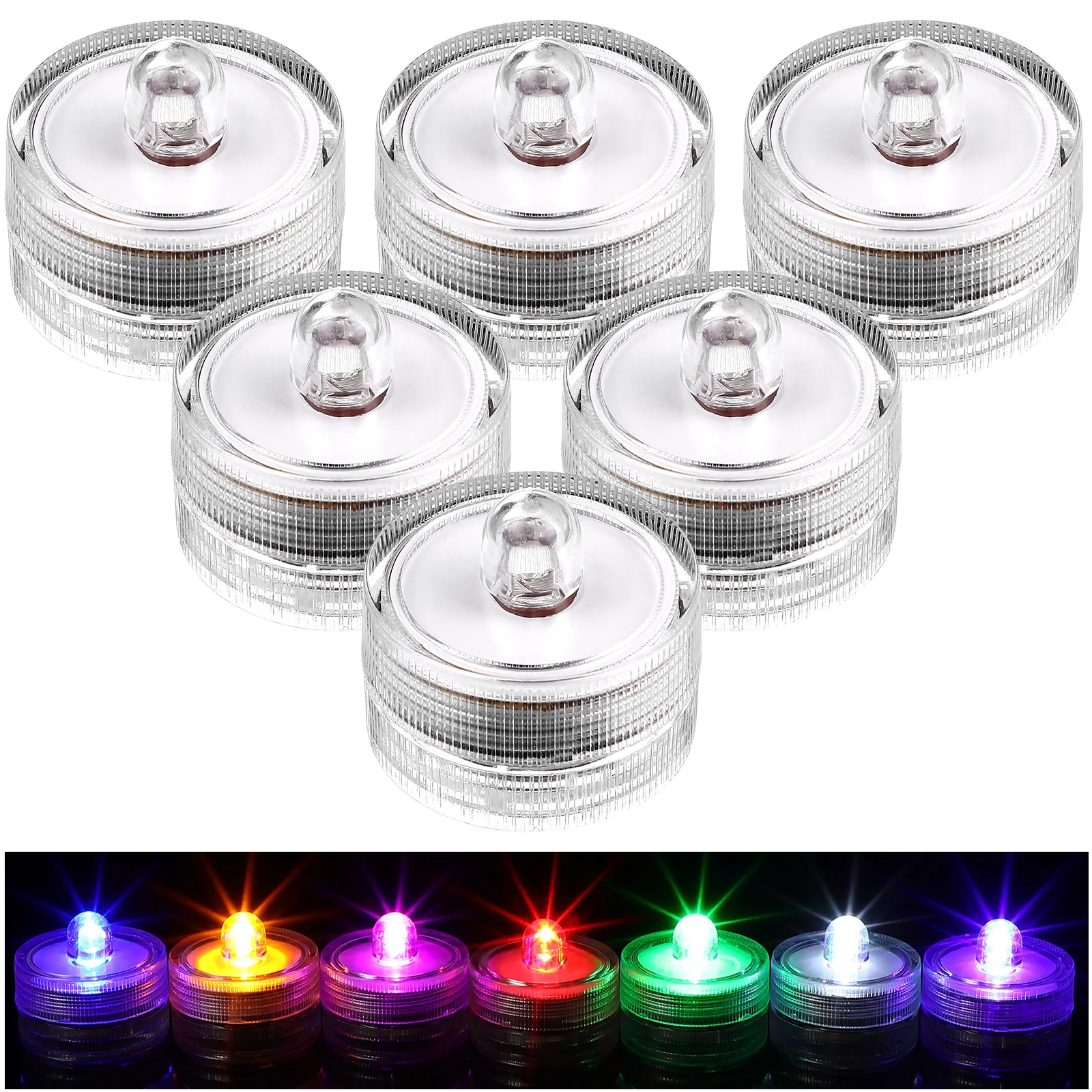 

8 Pcs LED Electronic Candles Mini Color Changing Flickering Warm Light Operated Fake Tea Lights Home