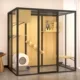 

Panoramic Villa House Household Cage Solid Wood Villa Large Indoor Cabinet Luxury Glass Cat Room