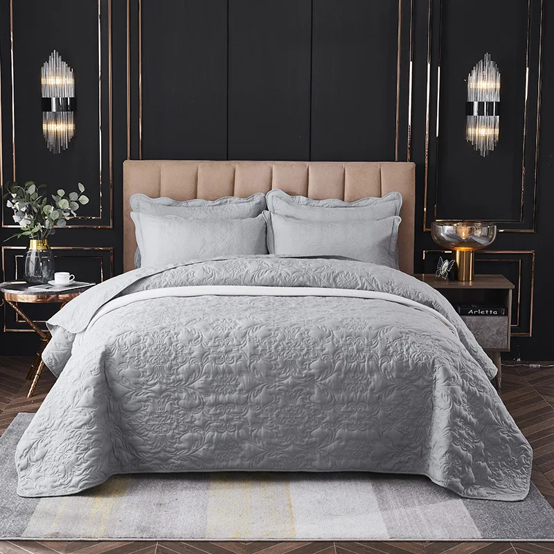 Bedspread on the Bed of Milk White Quilted, Luxury no Pillowcase, Nordic Decorative Coverlet, King Size Bedspread, 250x240cm