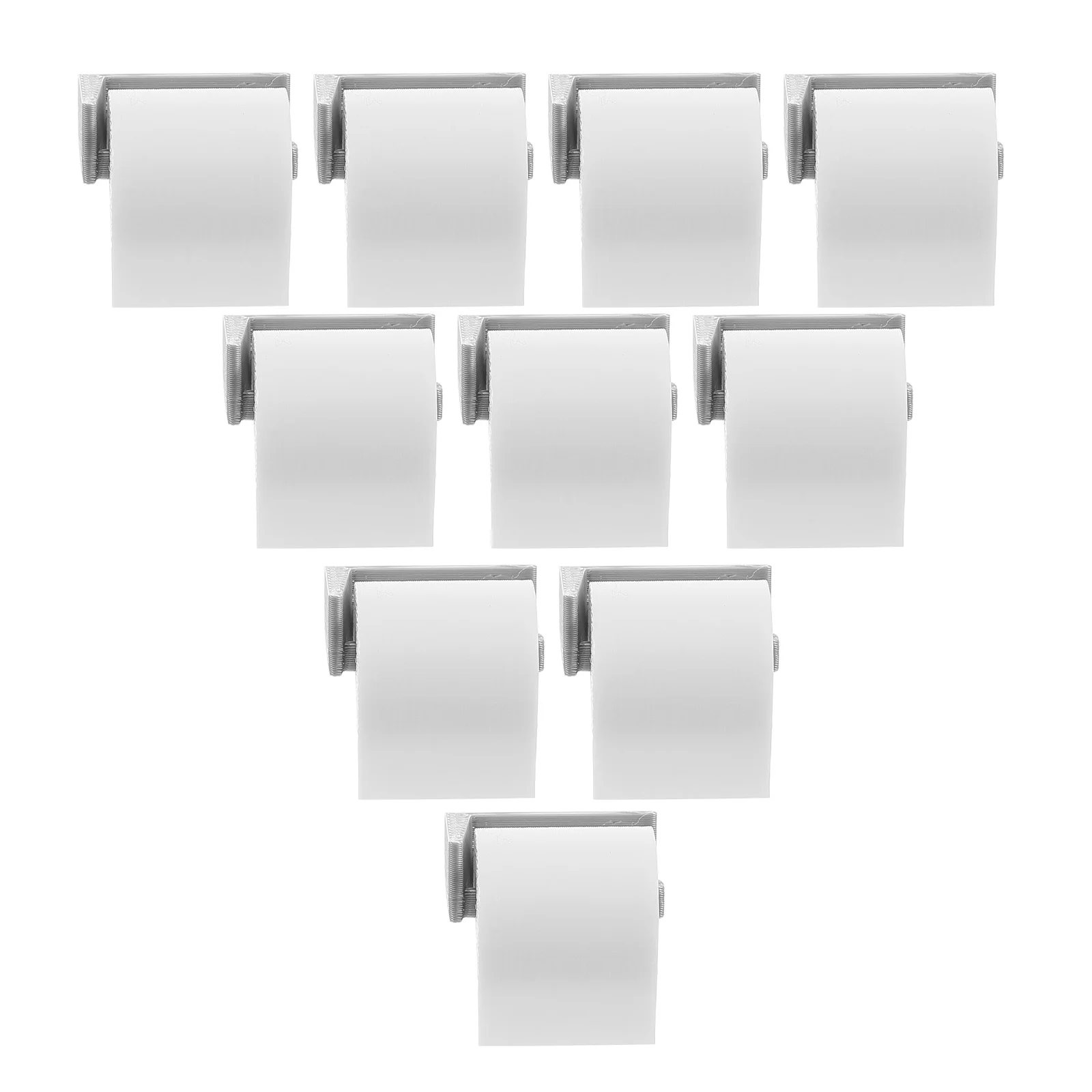 

10 Pcs Miniature Toilet Paper Roll Holder Dollhouse Accessories Realistic Design Plastic Craftsmanship Versatile Mini Paper