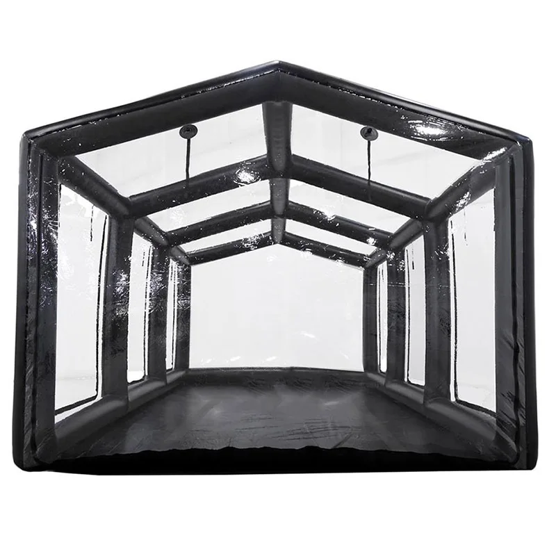 

Outdoor inflatable garage sunscreen dustproof PVC clip mesh tent foldable mobile inflatable car cover spray paint room