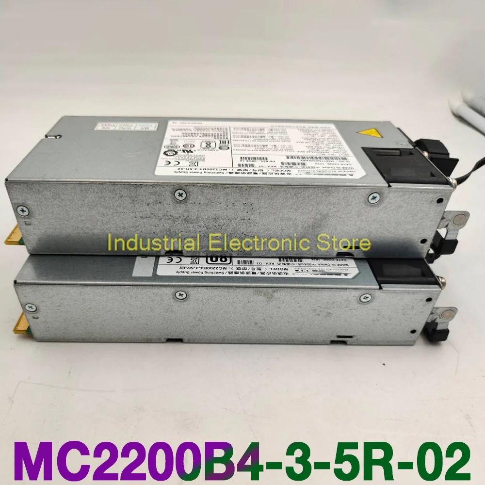 1PCS MC2200B4-3-5R-02 G5500 Series 2200W Server Power Supply 12V/183A