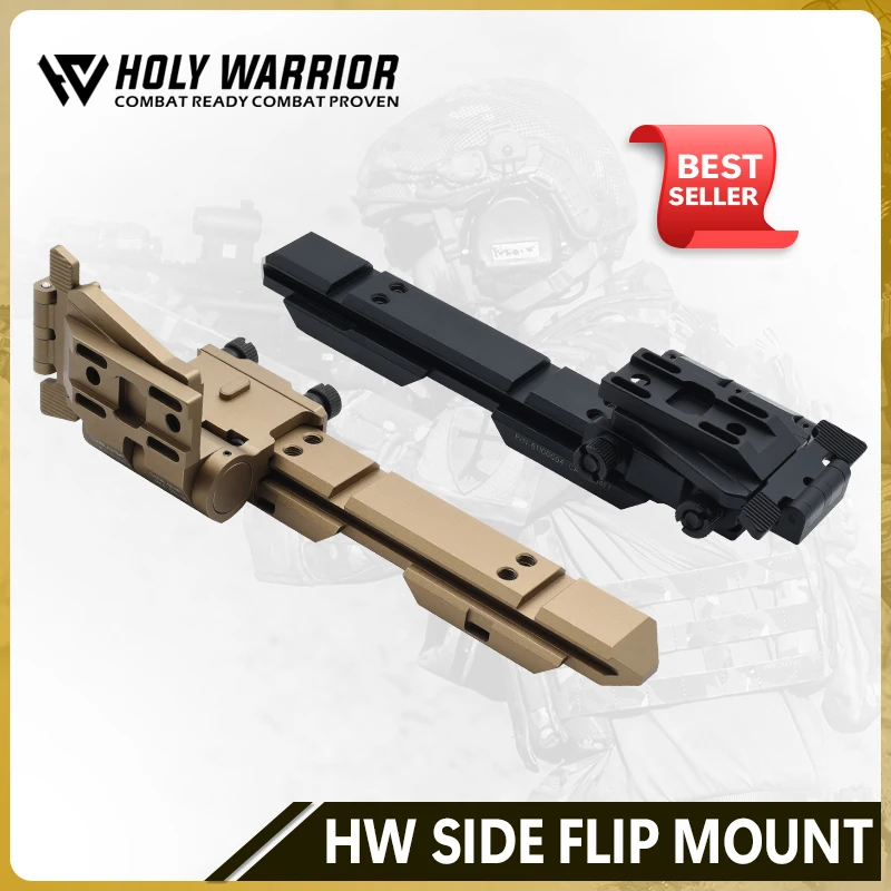 

Holy Warrior CNC Metal Flip Mount Riser System Side Flip Sets 0.41" 5/8" for G33 G43 3X Magnifier and Exps3 Holographic Sight