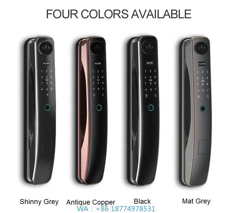 Полностью автоматический интеллектуальный смарт-замок с отпечатками пальцев, умные замки, водонепроницаемый дверной замок Zigbee, Wi-Fi