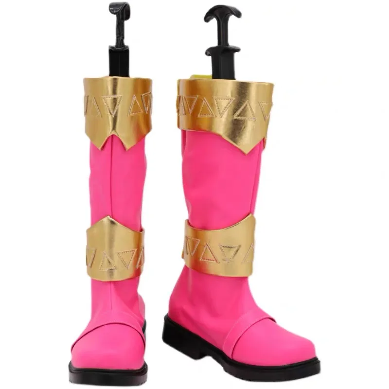 Anime elegante adultos niños Ranger Kishiryu Sentai Ryusoulger Cosplay zapatos botas fiesta de Halloween juego de rol hombres
