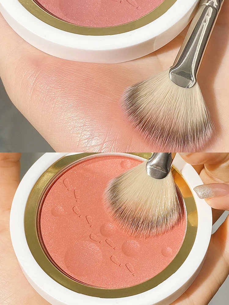 Powder blusher high gloss brush, soft hair, no powder, easy to apply makeup, novice powder blusher makeup brush, beauty tool