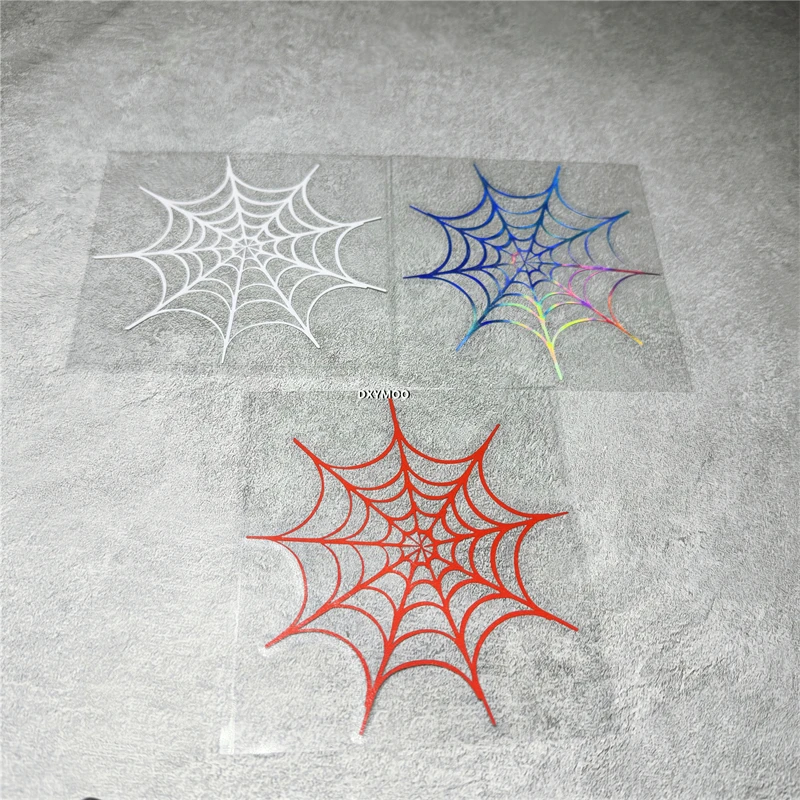 Car Stickers Spider Web Cobweb Decal Motor Body Helmet Applique Auto Window Body Decals Vinyl