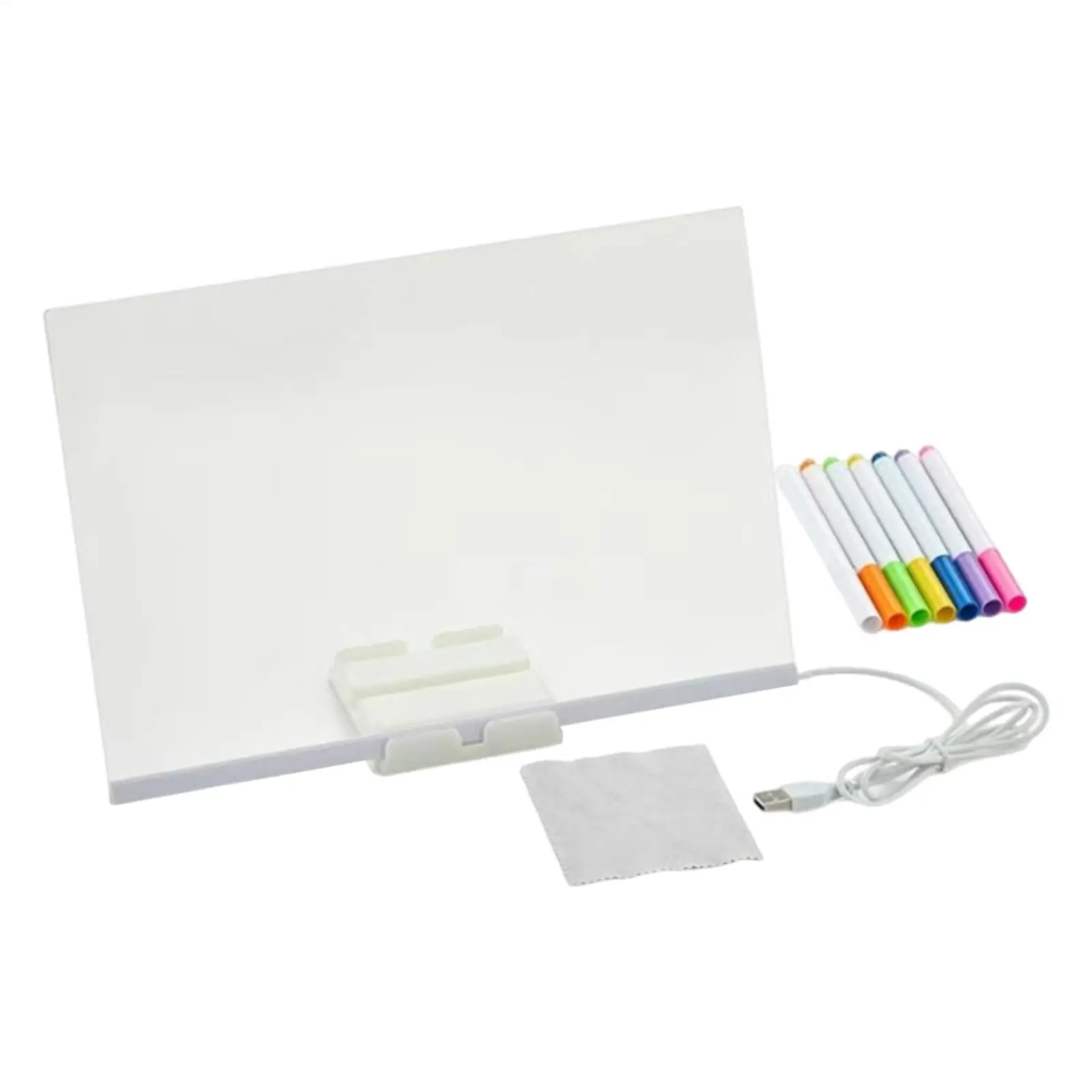 LED Drawing Board Toddler Painting Board Educational Toddler Writing Supplies Portable Drawing Tool for School Home Travel