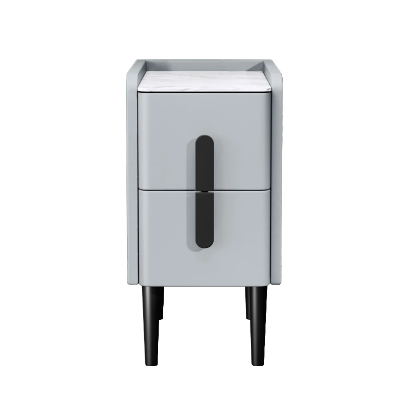 

Bedside table, small, light luxury, simple, leather, solid wood