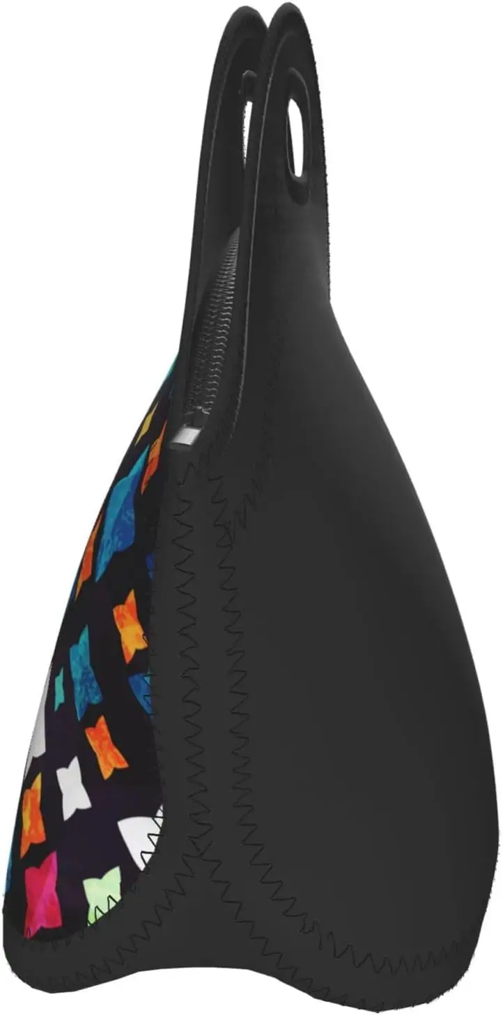 مشرق الماس الجرونج الفن التجريدي الملونة معزول علب الاغذية الغذاء حقيبة النيوبرين حقيبة يد Lunchbox برودة الحقيبة الدافئة حمل حقيبة