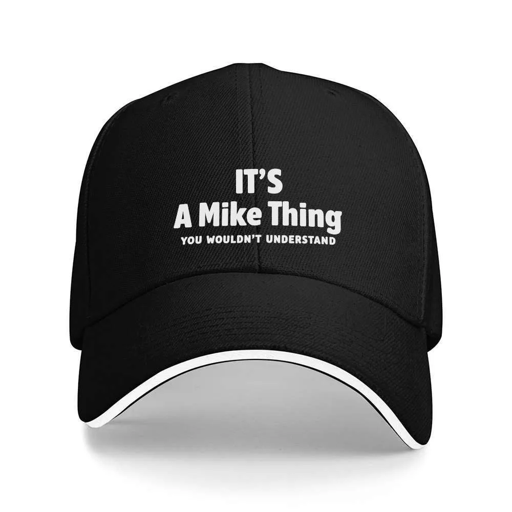 IT'S A Mike Thing Baseball Cap Funny Slogan Adjustable Outdoor Sports Sun Hat