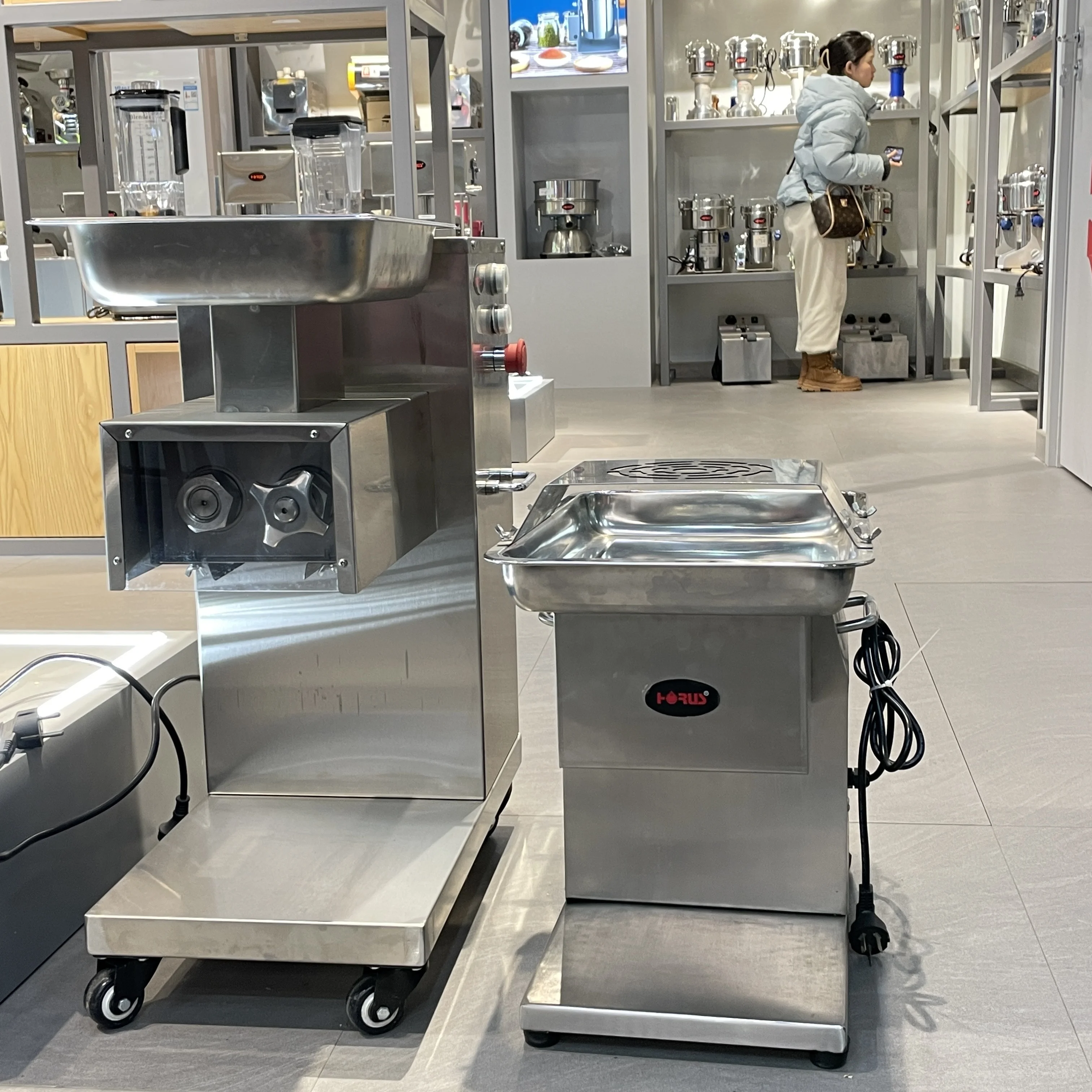 

Industrial Meat Slicers Fresh Meat Slicing Machine Slicer HR-80/90