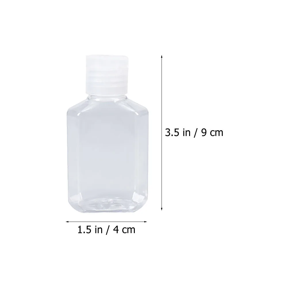 25 garrafas de gel de sabão de mão dos pces plástico recarregável à prova de vazamento recipientes de viagem garrafas de amostra portáteis para loção shampoo sabão