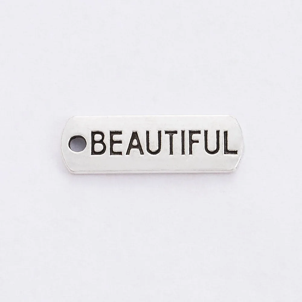 diy Advanced alloy letter brand summer birthday gift accessory series Silver letter accessories