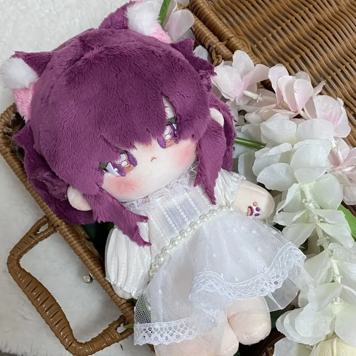 20cm anime honkai: star rail kafka vestir-se bonecas cosplay algodão pelúcia boneca corpo cauda plushie brinquedos figura presente de natal