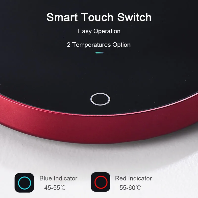 القهوة مدفأة للقدح لمكتب المنزل قدح ذكي الاحترار كوستر للشاي الحليب المياه الكاكاو المشروبات الكهربائية دفئا 8 ساعات السيارات قبالة