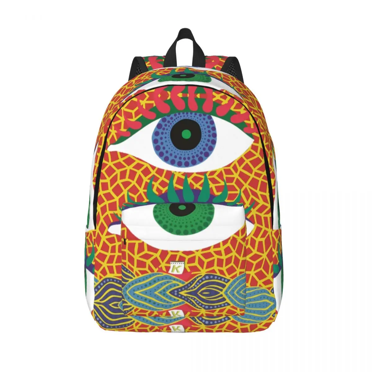 

Two Eye Yayoi Kusama for Teens Student School Bookbag Polka Aesthetic Daypack Elementary High College Lightweight