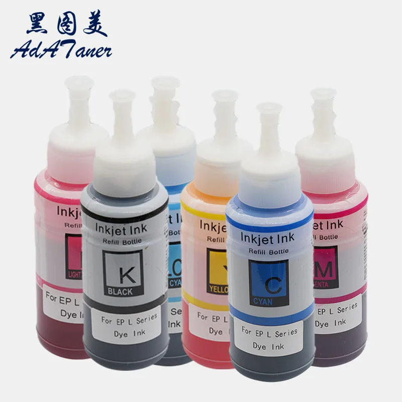 673 T673 Water Based Refill Inkjet Ink For Epson L565 L800 L805 L810 L850 L1800 L3150 Printer T6731 T6732 T6733 T6734 6735 T6736