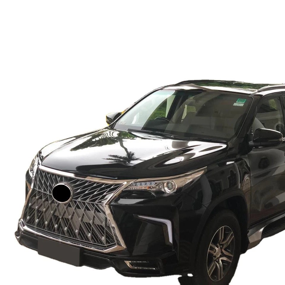 

ZAIQU Jiuzhou Auto LX Design Body Kits Fortuner Grille Headlight Front Bumper Facelift Accessories 2016 2022 for Fortuner
