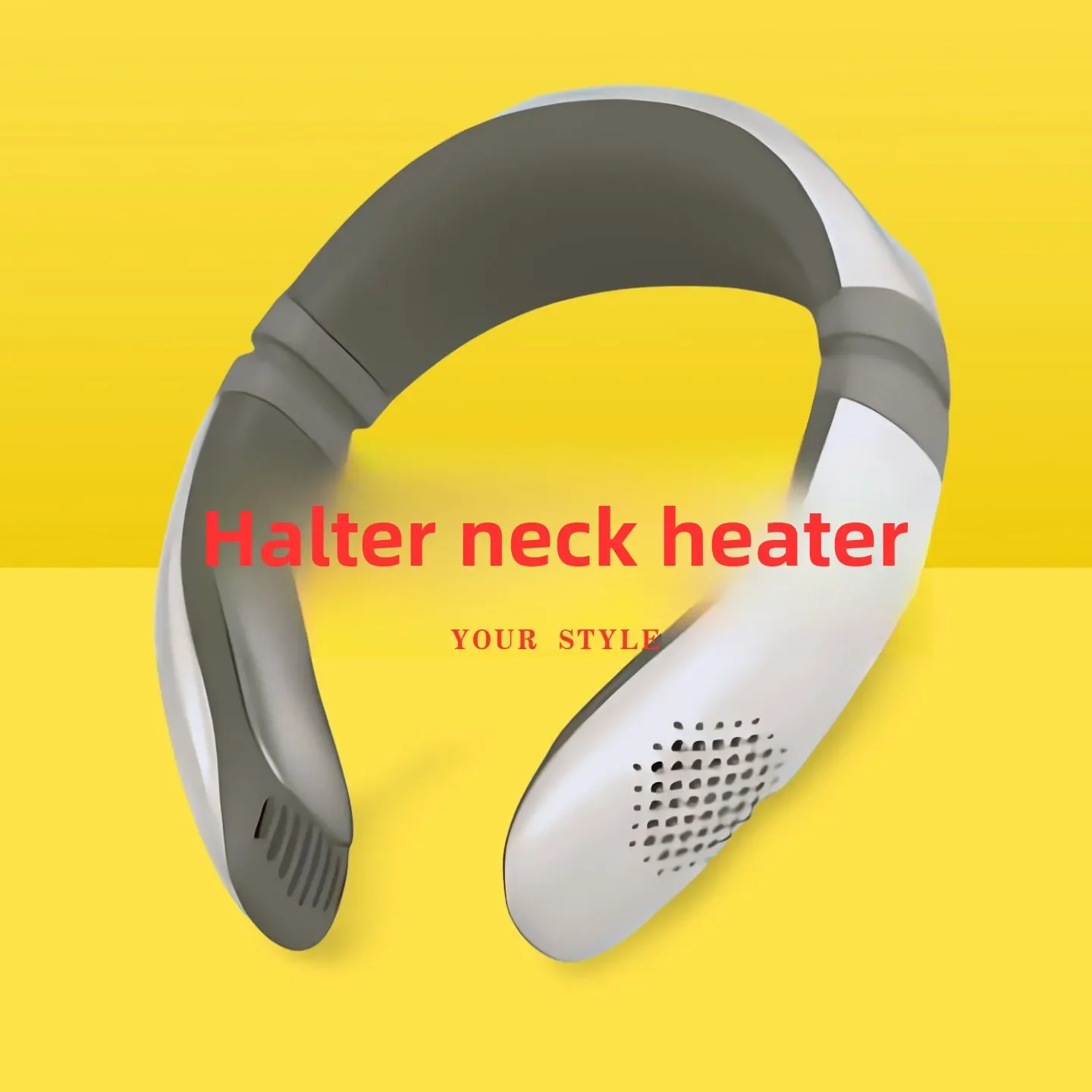 Portable neck fan heating scarf heater heating fan portable lazy silent rechargeable outdoor