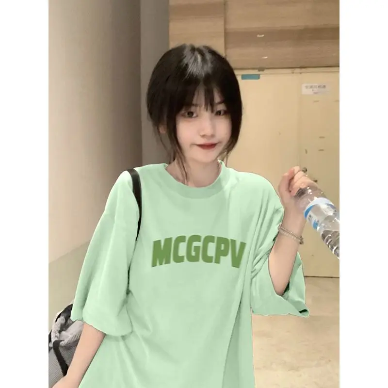 

Short Sleeve T-Shirts Womens Minimalist Comfortable Cotton Loose Fit Lightweight Breathable Relaxed Daily Simple Chic Basic Tops