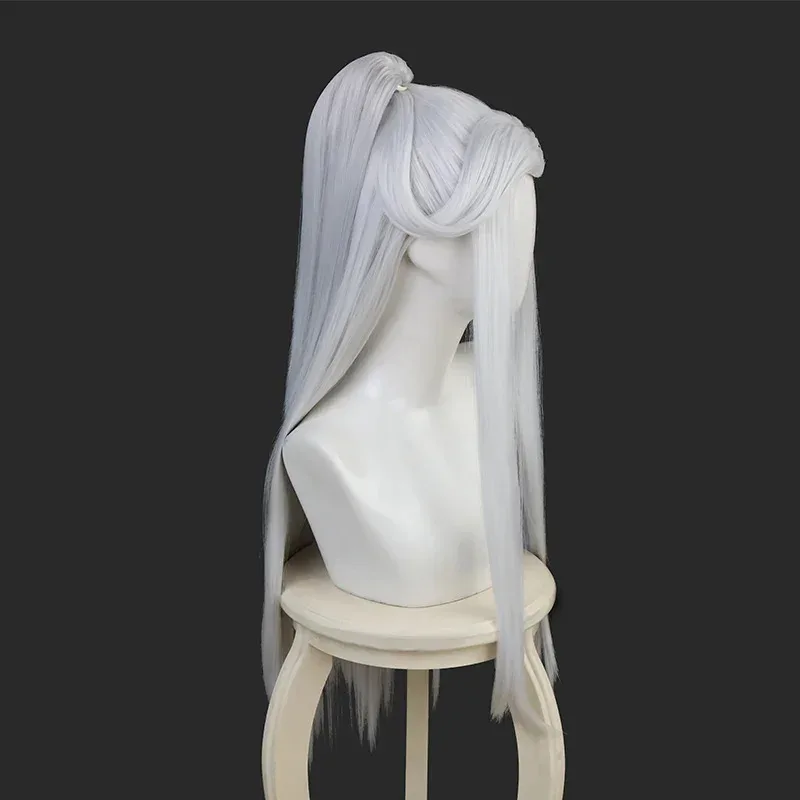 LQAnime Tian Guan Ci Fu 코스프레 Bai Wuxiang 중국 고대 가발 Hanfu Hair Heaven 공식의 축복 슬픈 기쁨 마스크 Hallowee