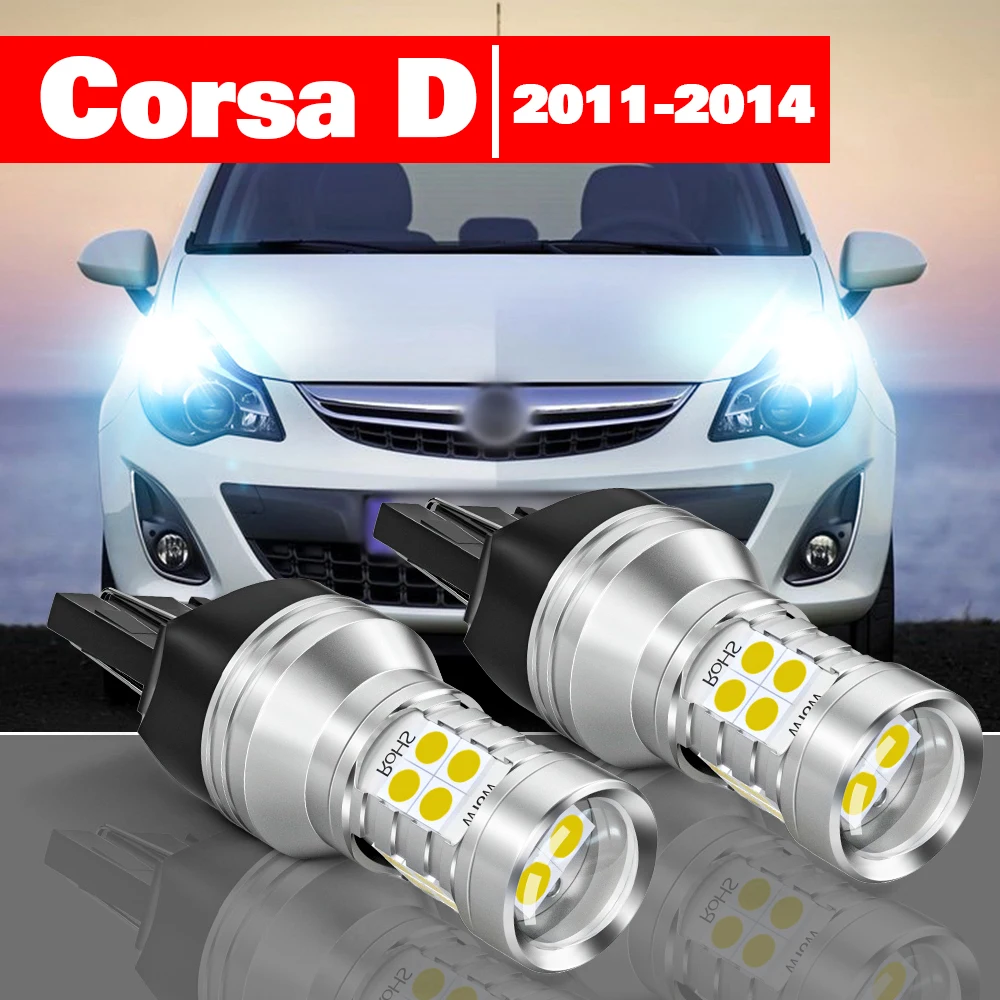 

For Opel Corsa D 2011-2014 2pcs LED Daytime Running Light DRL Accessories 2012 2013