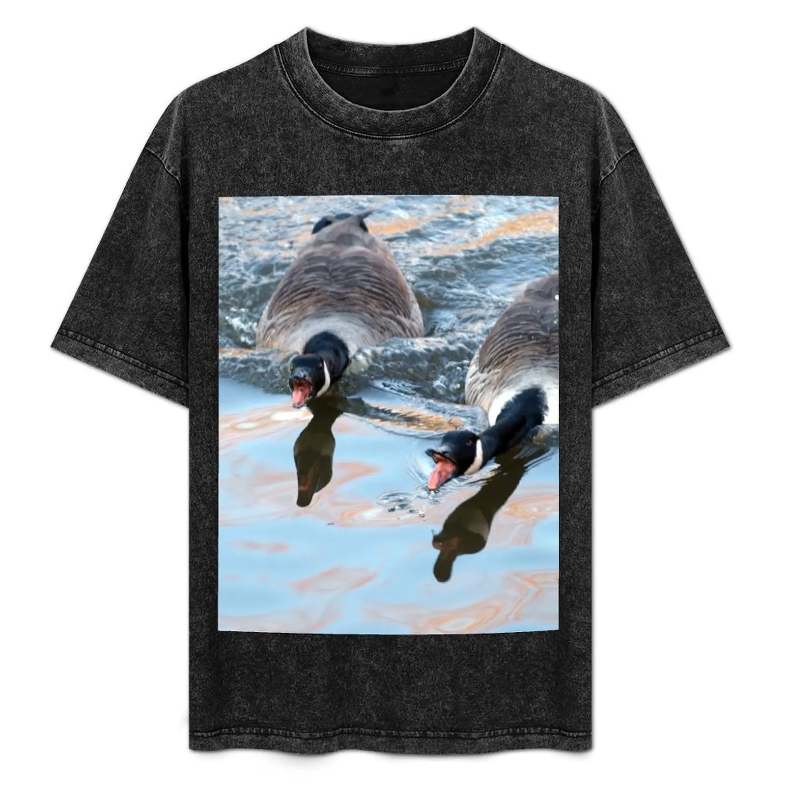 Noisy Canadian Geese T-Shirt Blouse sublime valentines clothes mens tall t shirts