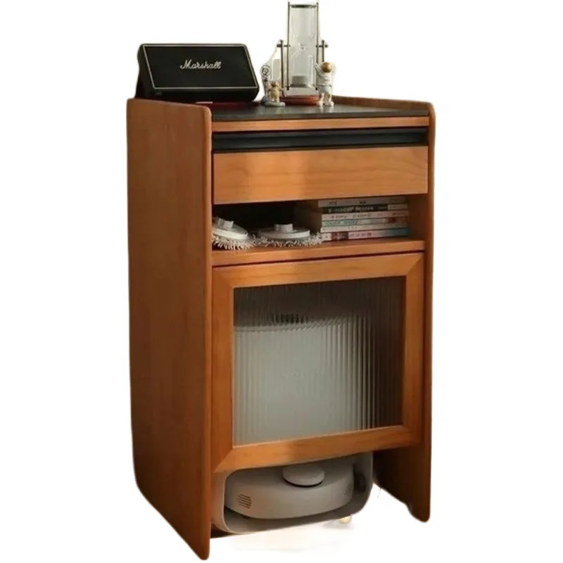 

Sweeping robot storage cabinet bedside table housekeeping cabinet storage multi-functional floor cabinet