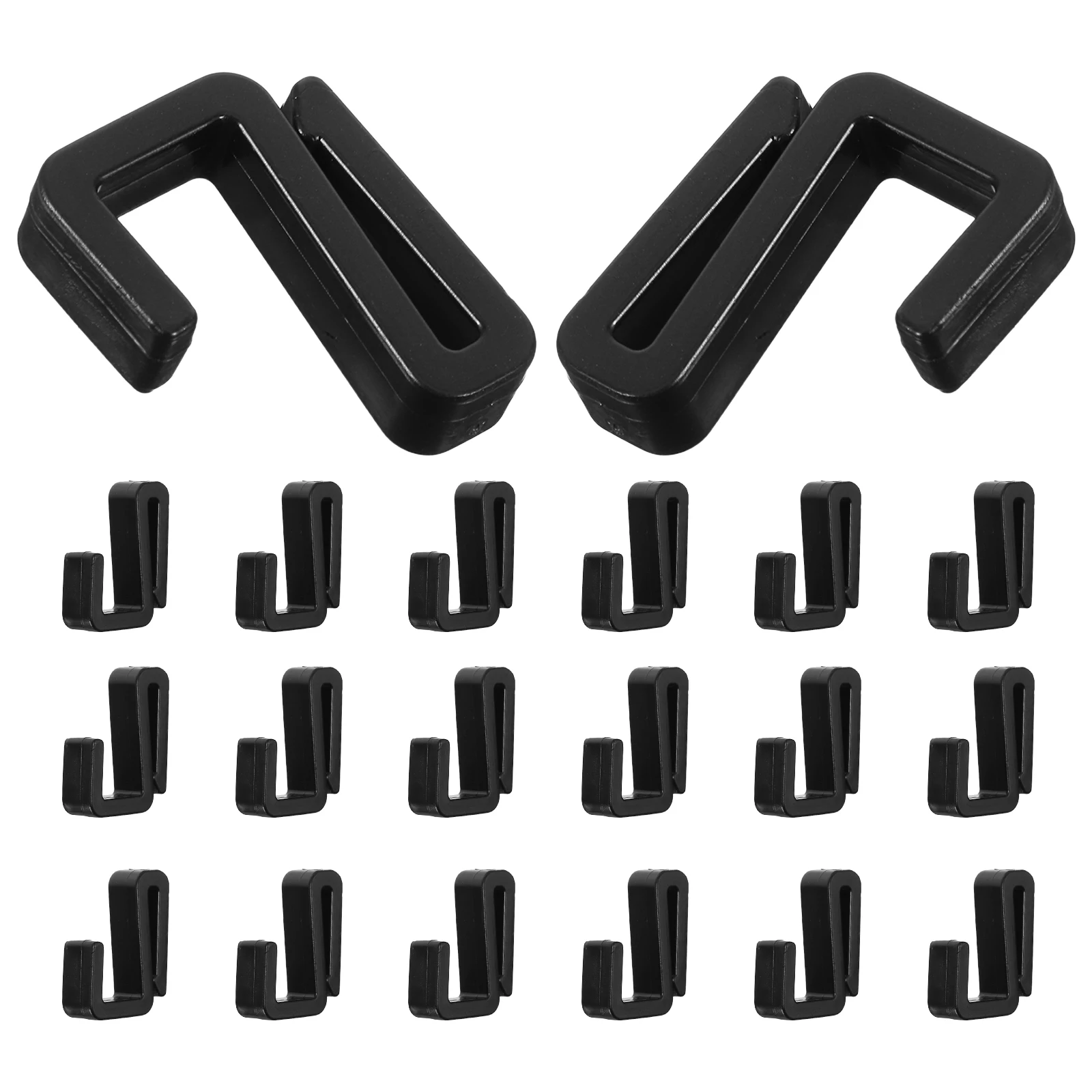 

20Pcs Plastic S Hooks Heavy Duty Versatile Hooks for Kitchen Wardrobe Bathroom Office Storage Garage Hangers