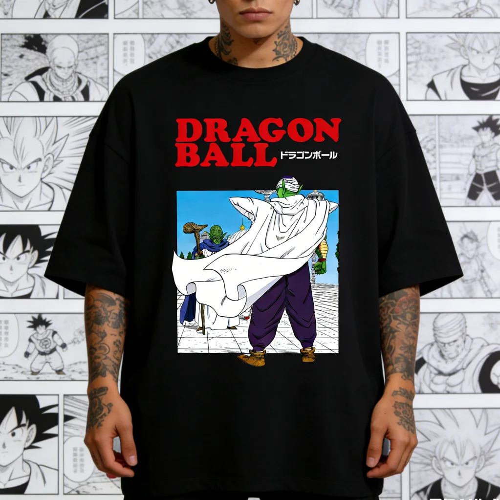 

Dragon Ball Piccolo Anime T-shirt Streetwear Oversized Hip Hop Tops Summer Casual Short Sleeve for Adult and Kids Sizes Hot Sale
