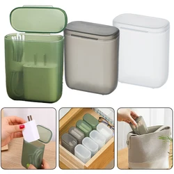 3/1PcsDesktop Data Cable Storage Box Dustproof Headphone Organizer Box With Cover Clear Cable Wire Container Box For Home Office