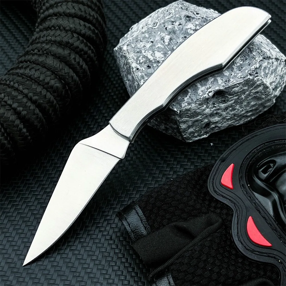 C137 سكين مدمج قابل للطي 440C شفرة فولاذية 420 مقبض فولاذي سكين جيب للحمل اليومي مثالي للتخييم في قطع الفاكهة في الهواء الطلق