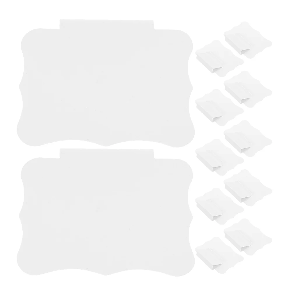 

12pcs Menu Display Sign Plastic Reusable Erasable Tag Clip Sturdy For Supermarket Mall Retail Store Shop Sign Holder Display
