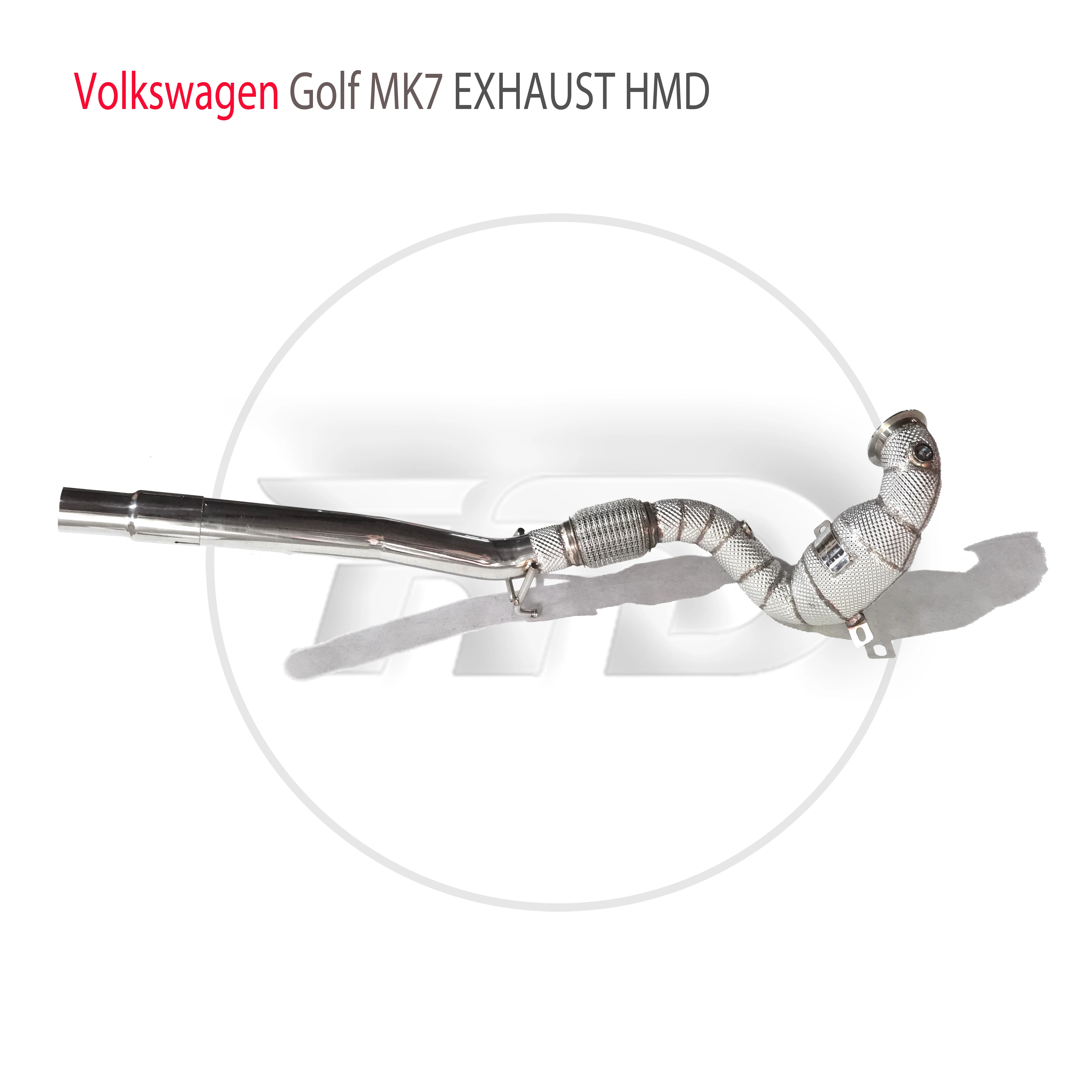 HMD Exhaust High Flow Downpipe for Volkswagen Golf MK7 1.4T With Catalytic Converter