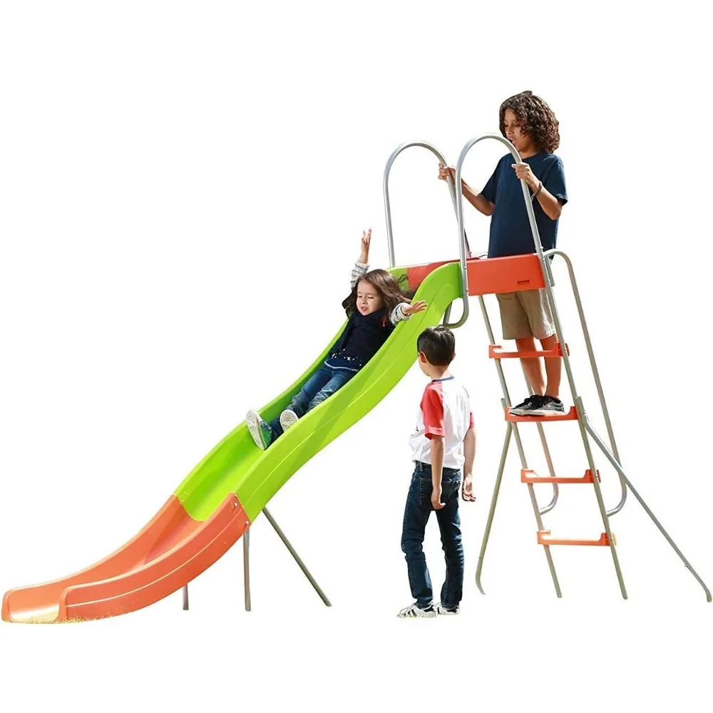 

et Kids Slide: 10 ft Freestanding Climber, Swingsets, Playground Jungle Gyms Kids Love – Above Ground Pool Slide for Summer