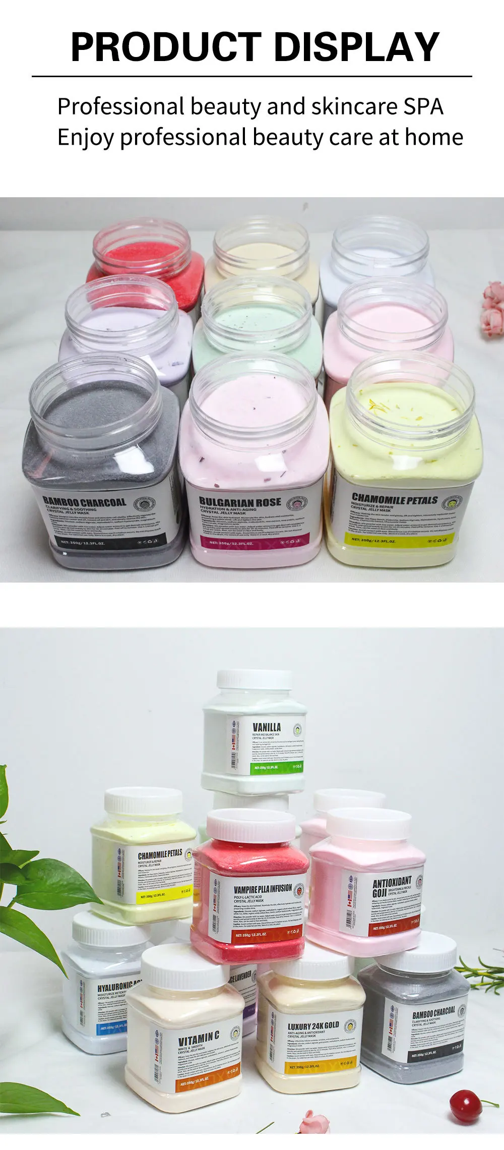 Jelly Mask Facial Professional Rose Smooth Face  Skin Care Hydrated Nourished Hydro Jelly Mask Powder Gel Peel Off MasK