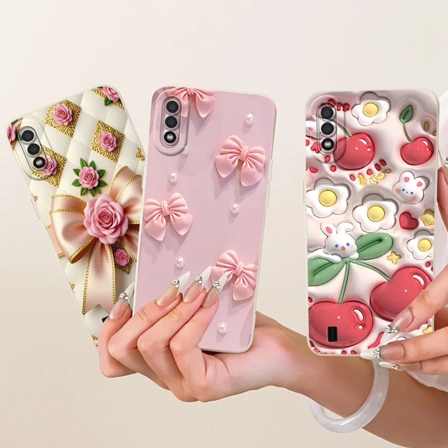 For Samsung Galaxy A01 Case SM-A015F Cover Prettty Flower Soft Silicone Shockproof Fundas For Samsung A01 M01Core SM-A013F Coque