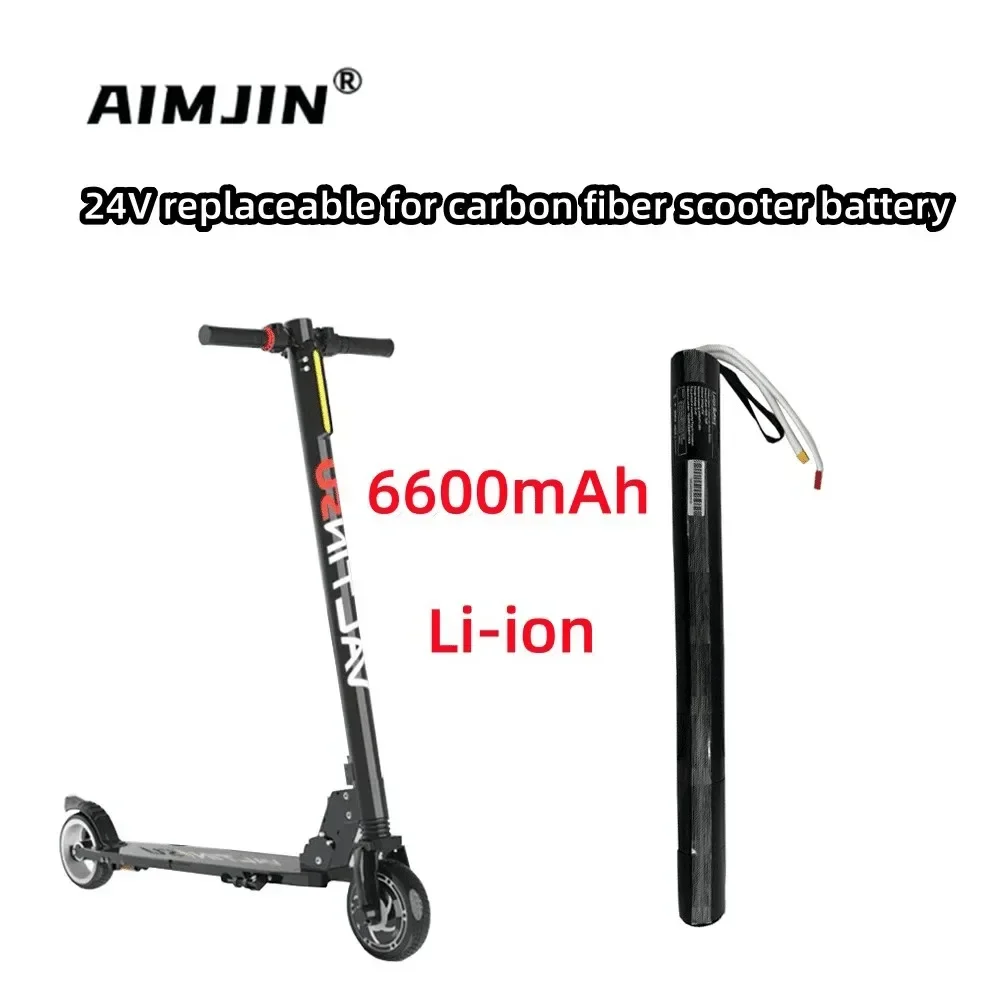 

18650 New 24V 6600mAh Lithium Battery Pack with BMS for Carbon Fiber Scooter