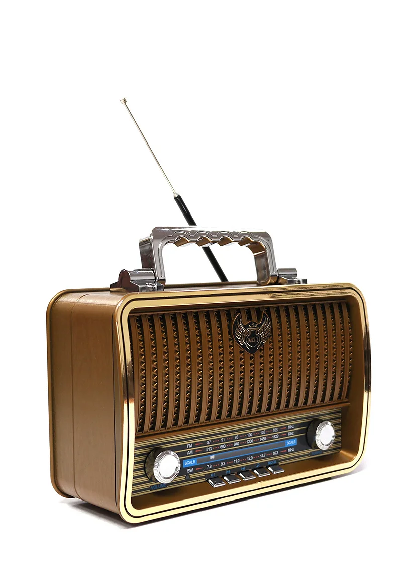 Retro Best-Selling Full-Band Radio Bluetooth Speaker Semiconductor Charger Card Slot USB Flash Drive Speaker MD-19