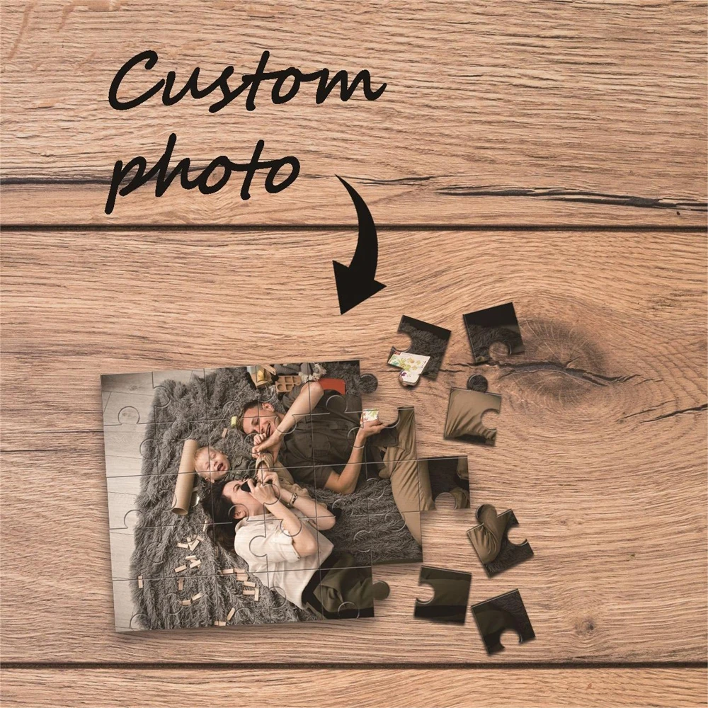 

150/300/500pcs Colorful Customizable Photo Custom DIY Personalised Photo Puzzles For Baby Toy Children Gift