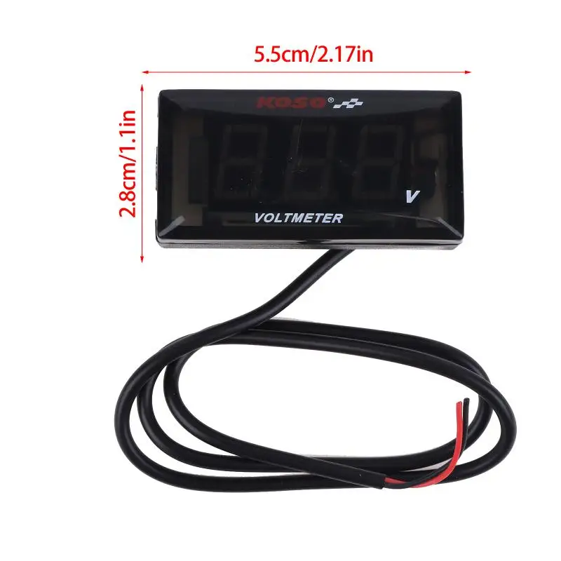 Moto Digital LED Voltmeter DC10-150V with Waterproof Bracket for Reliable Automotive Voltage Measurement
