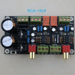 RCA/XLR single-ended to balance circuit board RCA XLR with rectifier filter can be AC powered