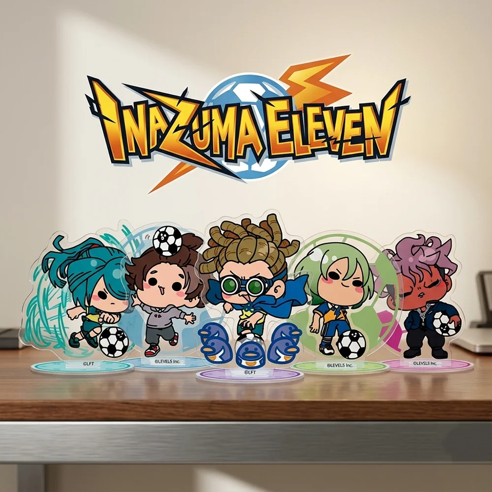 Inazuma Eleven CHIBI Ver 10CM Double Sided Acrylic Stand Keychain 2026 New Anime Stand Endou Gouenji Decor Festival Souvenir