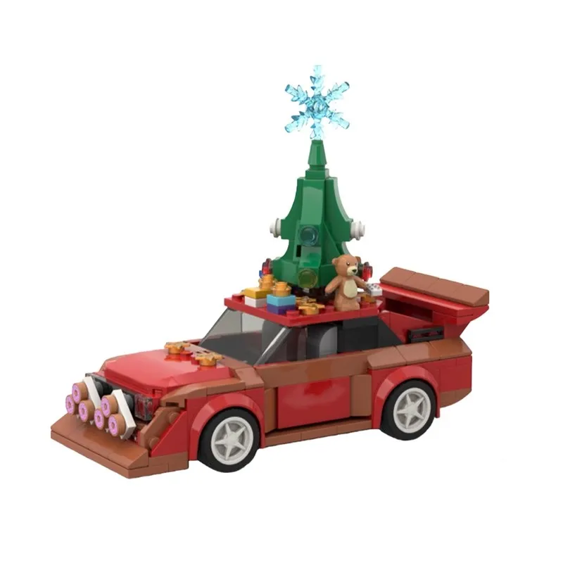 Bricklink MOC سيارة تقنية 76897 1985 عيد الميلاد Audied Sport Quattro S1 سرعة المركبات مجموعات ألعاب مكعبات البناء هدية الكريسماس #1